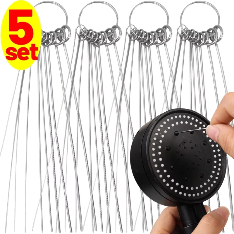 Shower Head Cleaning Needle Set