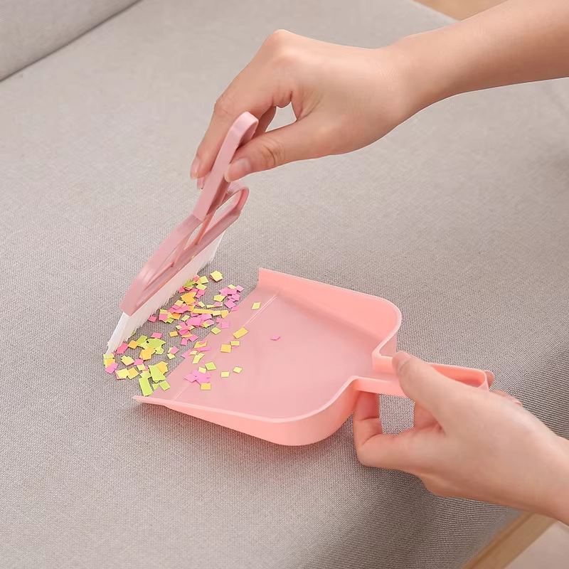 Pink Mini Broom and Dustpan Set