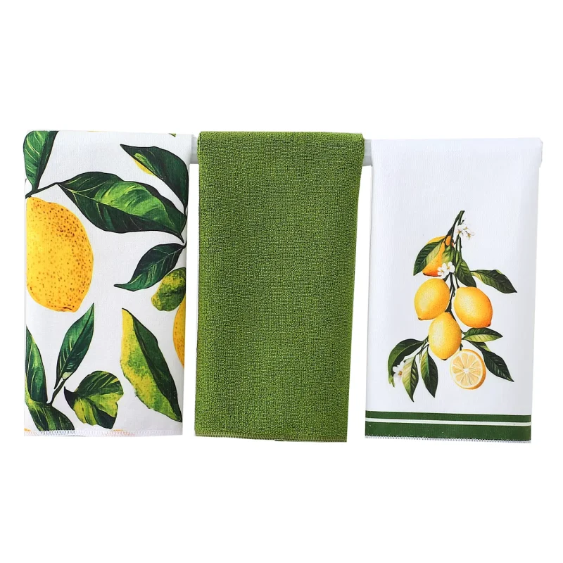 Lemon Print Dish Towel