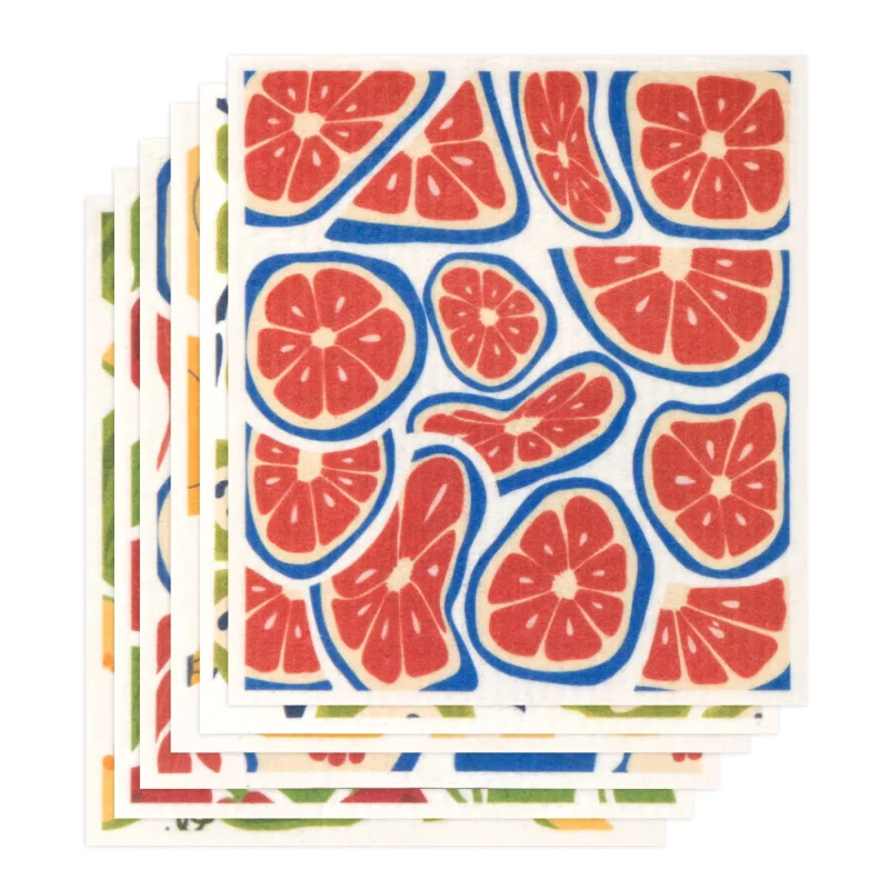 Fruit Pattern Cleaning Cloth Set