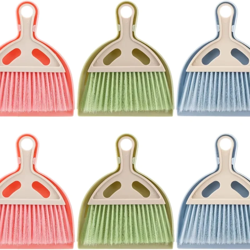 6-Pack Mini Dustpan Brush Set