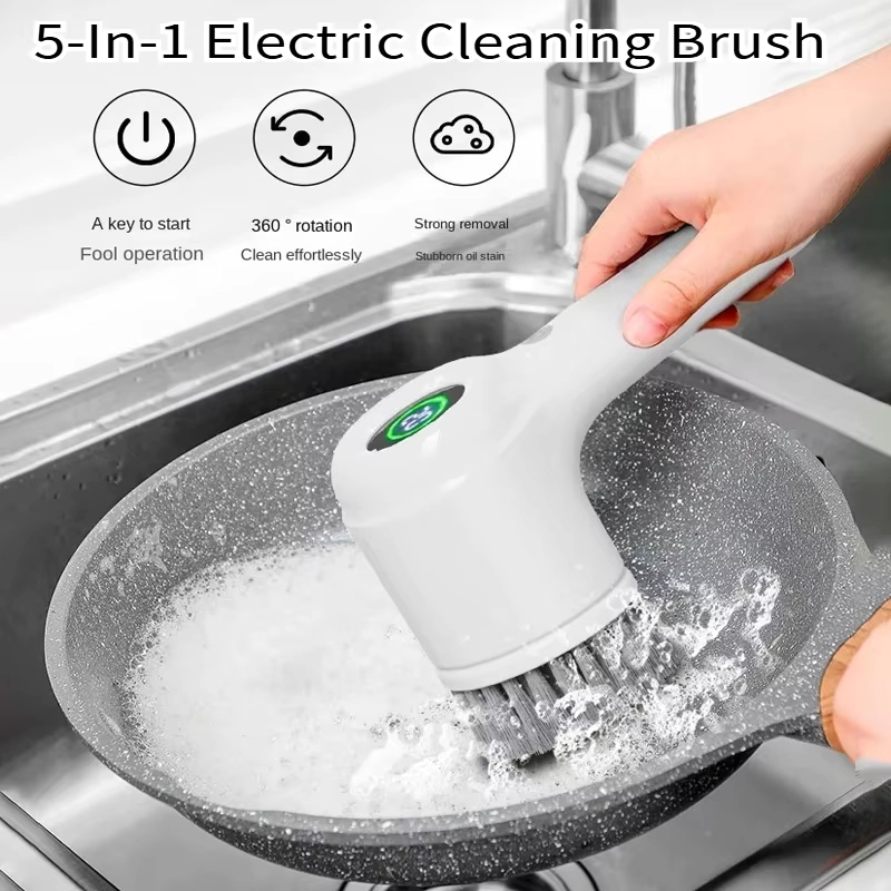 5-in-1 Handheld Electric Cleaning Brush