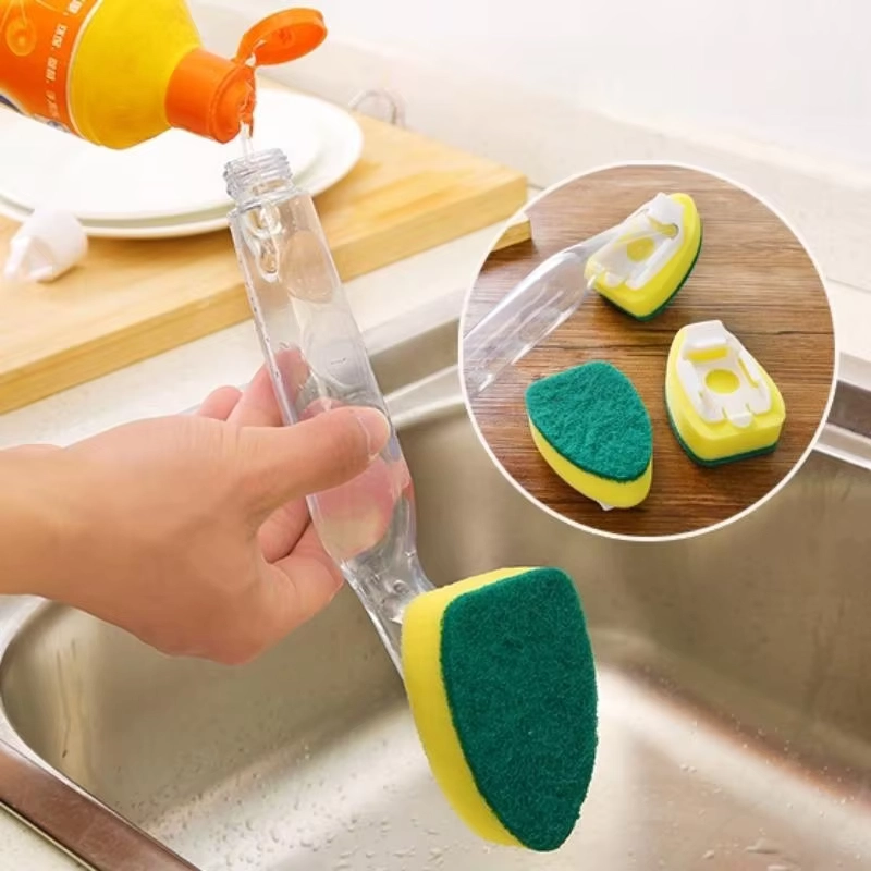 Soap Dispensing Pot Brush
