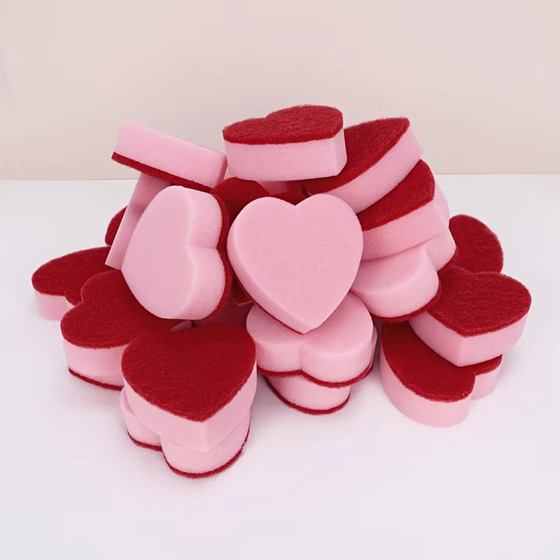 Heart Sponge Cleaning Pad